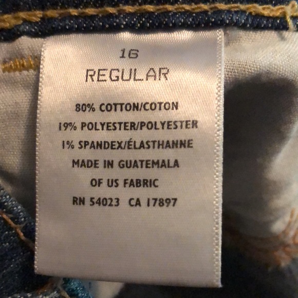 Old Navy “The Flirt” Jeans Plus Size 16, Iron Seamed on Front; Boot Cut Midrise - Picture 9 of 10